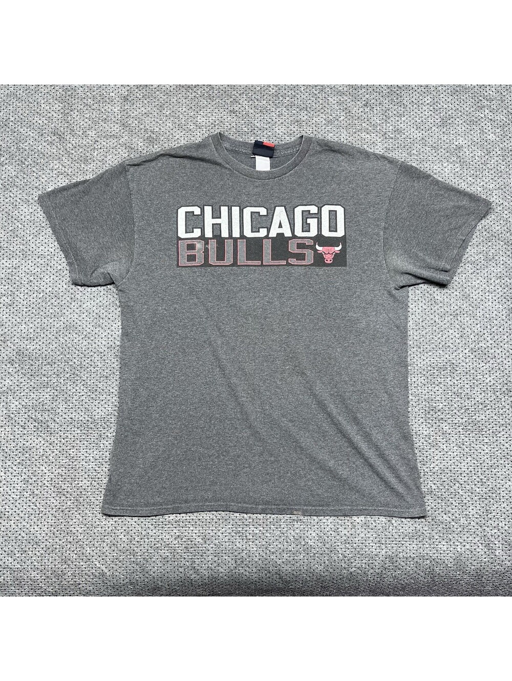 Vintage Majestic Chicago Bulls Derrick Rose Jersey Style T-Shirt Large RARE MENS